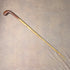 Antique British brown shaft Sunday stick style walking stick 88cm